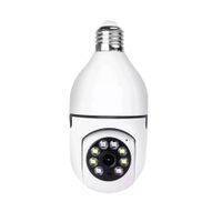 Cámara foco inteligente Wi-Fi 2MP con visión nocturna, enchufe E27, monitoreo remoto