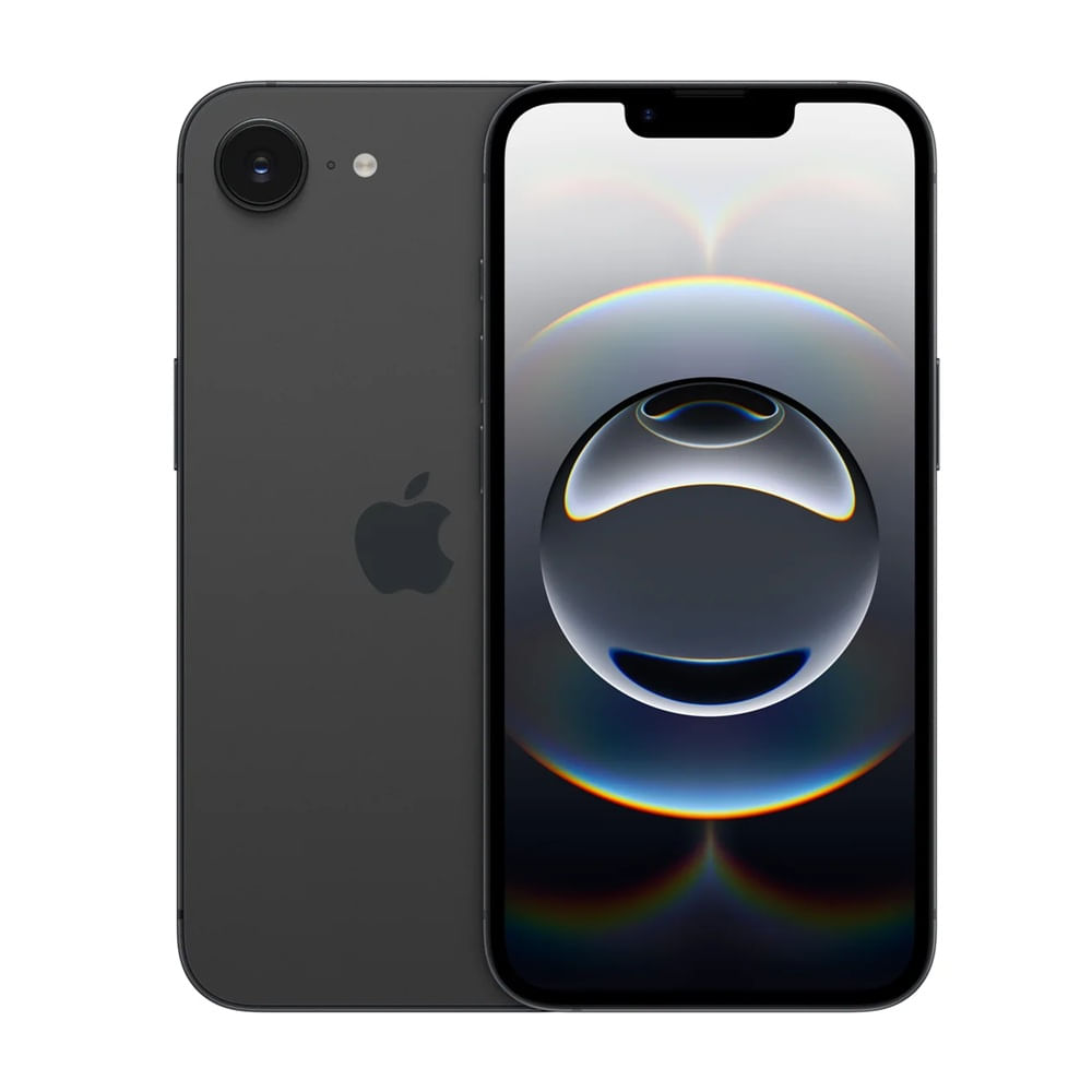 Imagen 1 del producto iPhone 16e c/chiP 5G 128GB, 8GB RAM, cámara trasera 48MP y frontal 12MP, 6.1"", negro