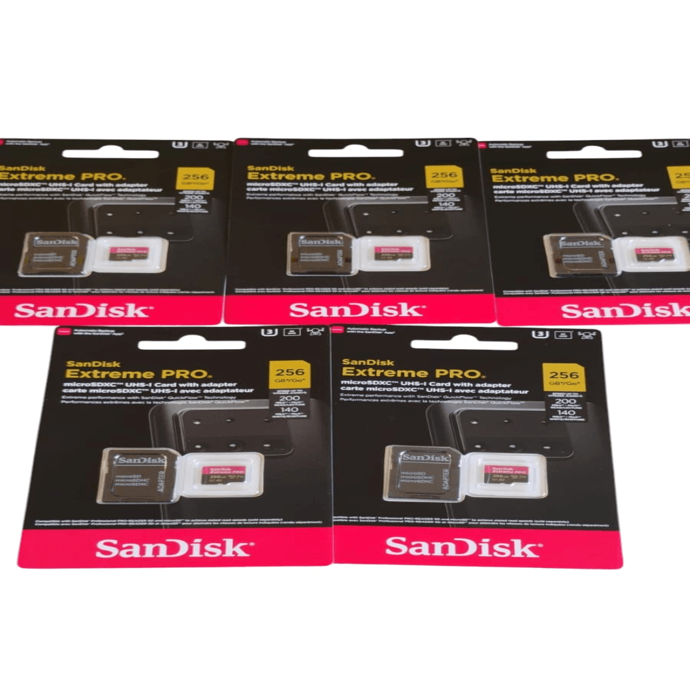 Imagen 2 del producto Micro SD SanDisk Extreme PRO 256GB, velocidad de lectura 200 MB/s, escritura 140 MB/s