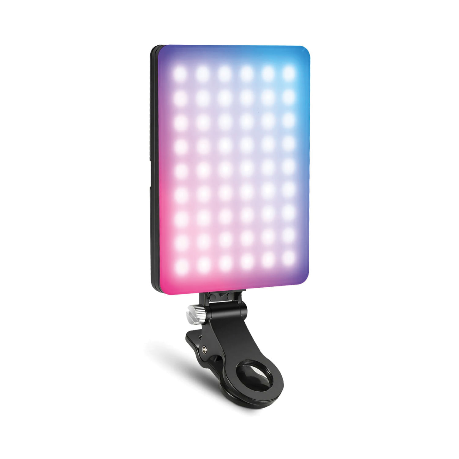 Imagen 1 del producto Luz RGB Neewer VL67C portátil para celular con 94 LED, control por app, 17 efectos especiales y batería recargable 2000mAh, negro