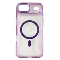 Case iBox para iPhone Air Metal Glow, con MagSafe para carga inalámbrica, soporte en cámara, morado