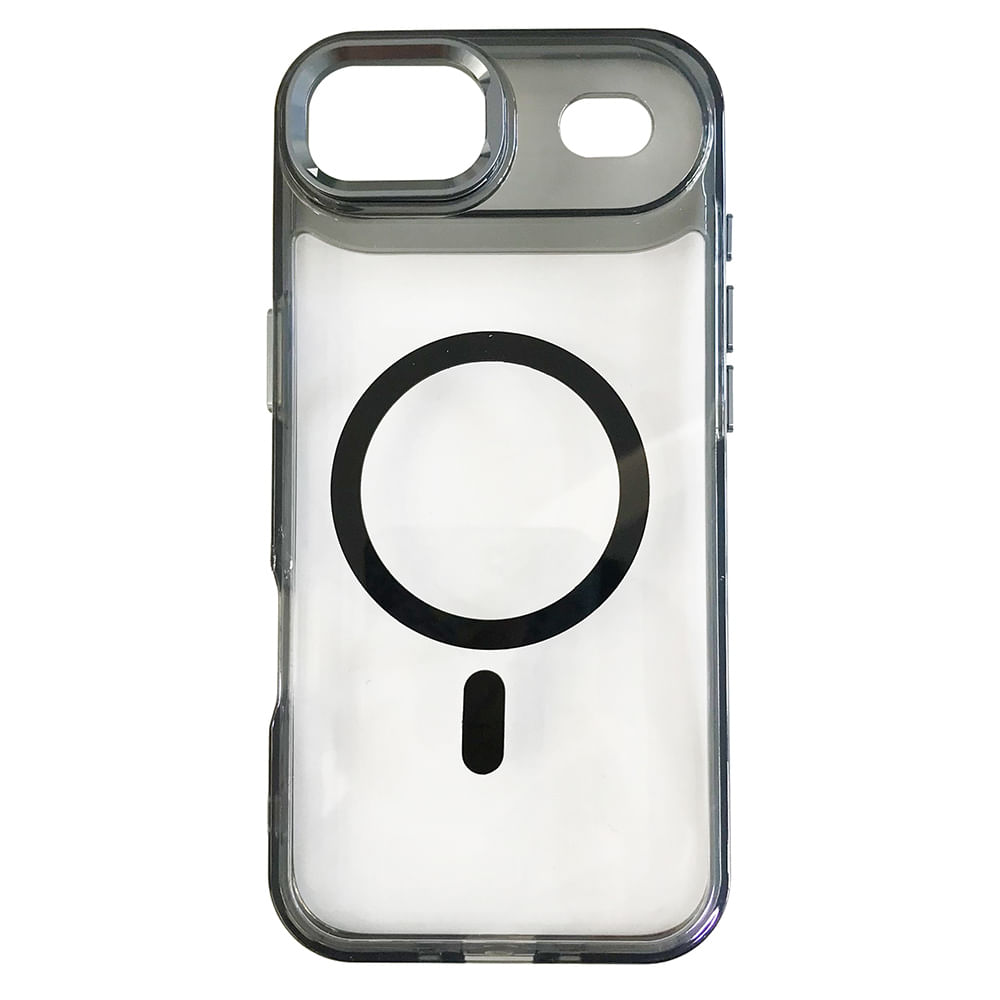 Case iBox para iPhone Air Metal Glow, con MagSafe para carga inalámbrica, soporte en cámara, negro