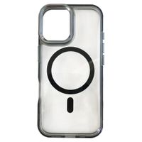 Case iBox para iPhone 17 Metal Glow, con MagSafe para carga inalámbrica, soporte en cámara, negro