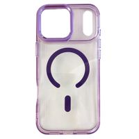 Case iBox para iPhone 17 Pro Max Metal Glow, con MagSafe para carga inalámbrica, soporte en cámara, morado