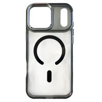 Case iBox para iPhone 17 Pro Max Metal Glow, con MagSafe para carga inalámbrica, soporte en cámara, negro