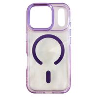 Case iBox para iPhone 17 Pro Metal Glow, con MagSafe para carga inalámbrica, soporte en cámara, morado