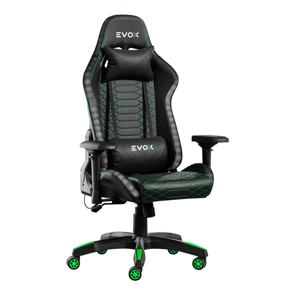Imagen 2 del producto Silla Gamer Evox CT7014-RGB ergonómica, soporte lumbar, luces RGB y control remoto, negro