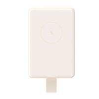 Batería magnética Xiaomi 6000 mAh con carga inalámbrica 15W, puerto USB Tipo-C, diseño compacto, portátil y protección contra sobrecargas, blanco