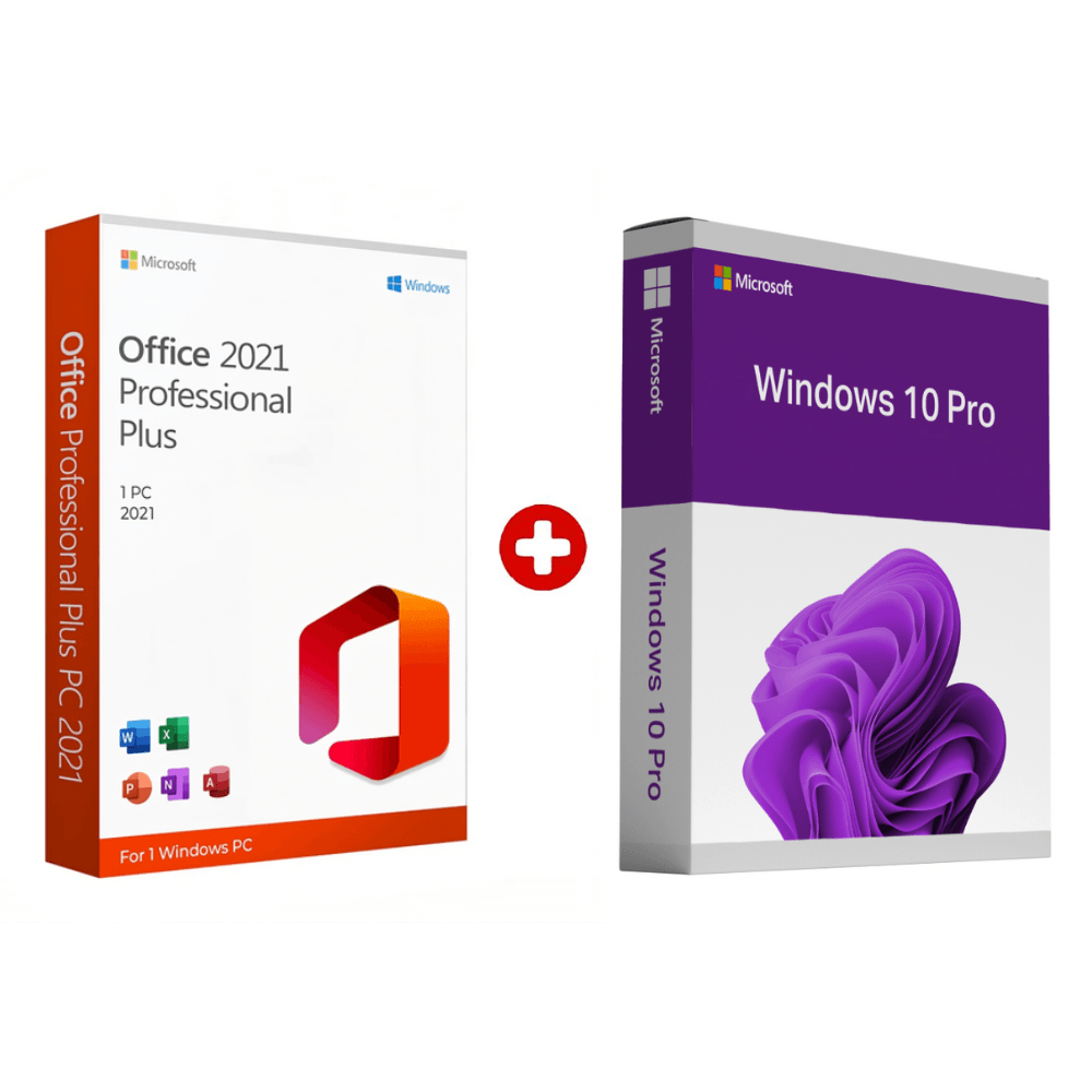 Licencia digital Microsoft Office 2021 Professional Plus + Windows 10 Pro, 1 dispositivo, compatible con Windows 10, duración permanente