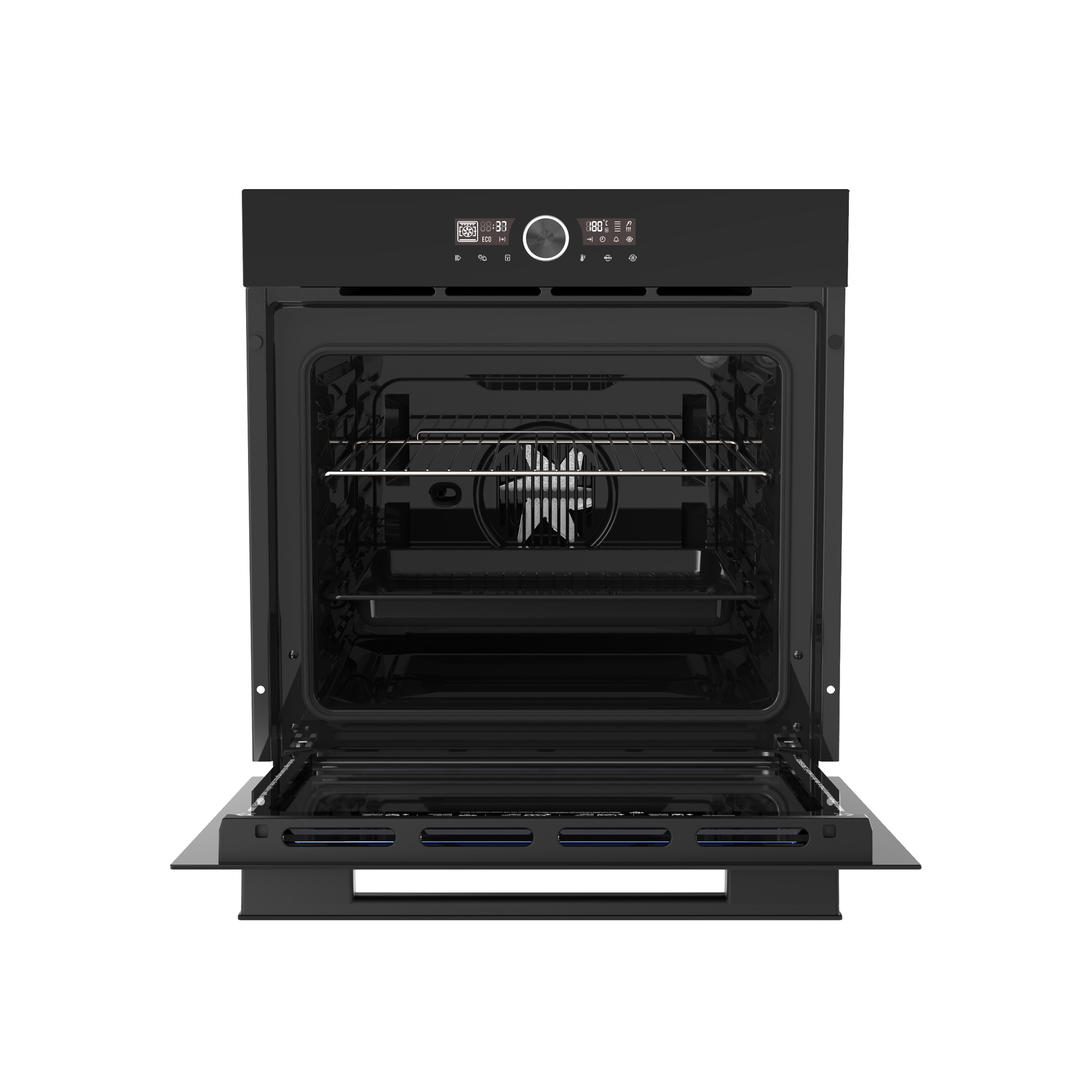 Imagen 2 del producto Horno empotrable S-Collection 75L Pure, eléctrico, turbo convección, 11 funciones, AirFry, panel digital LED