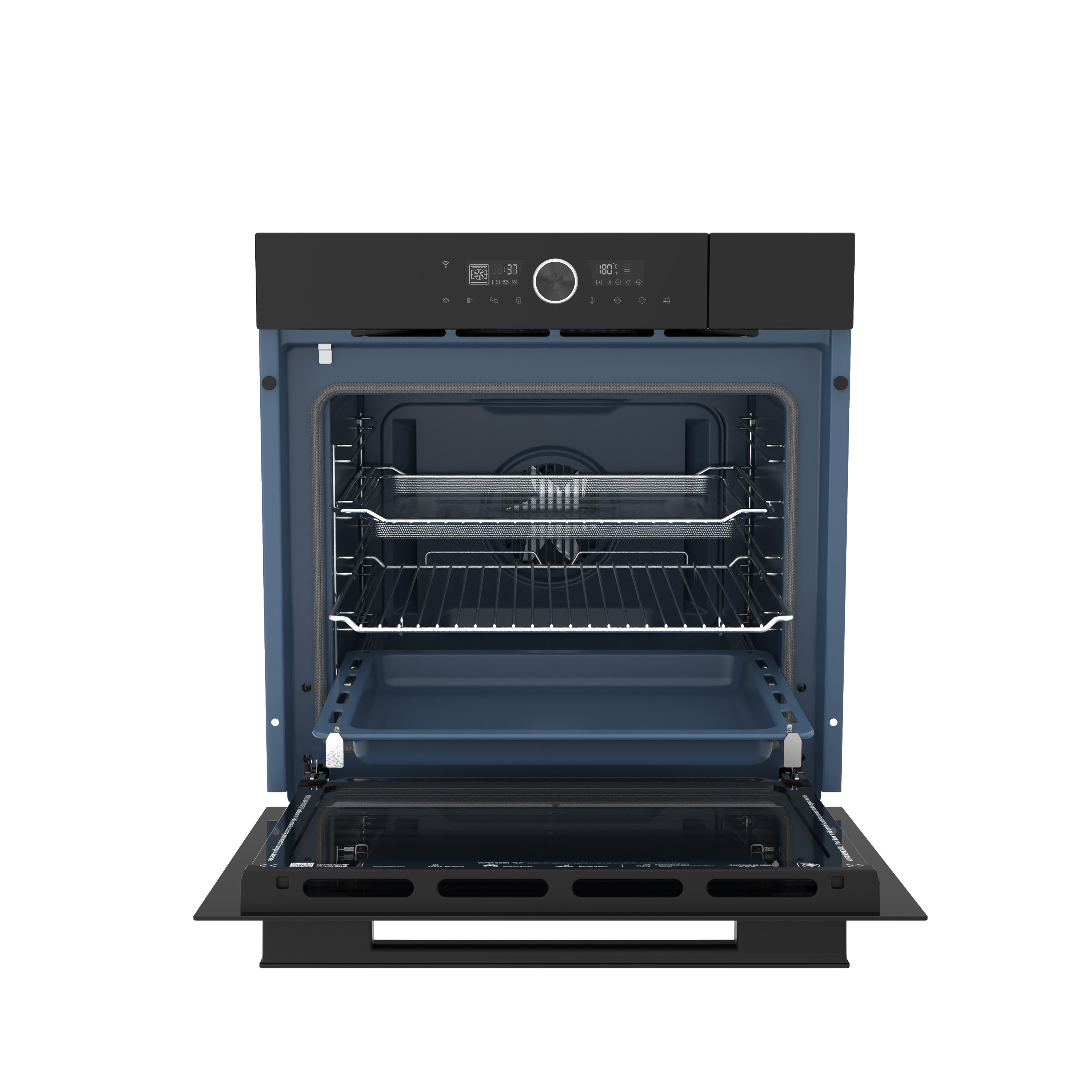 Imagen 2 del producto Horno empotrable eléctrico S-Collection 75L, vapor, 16 funciones, turbo convección, panel digital LED