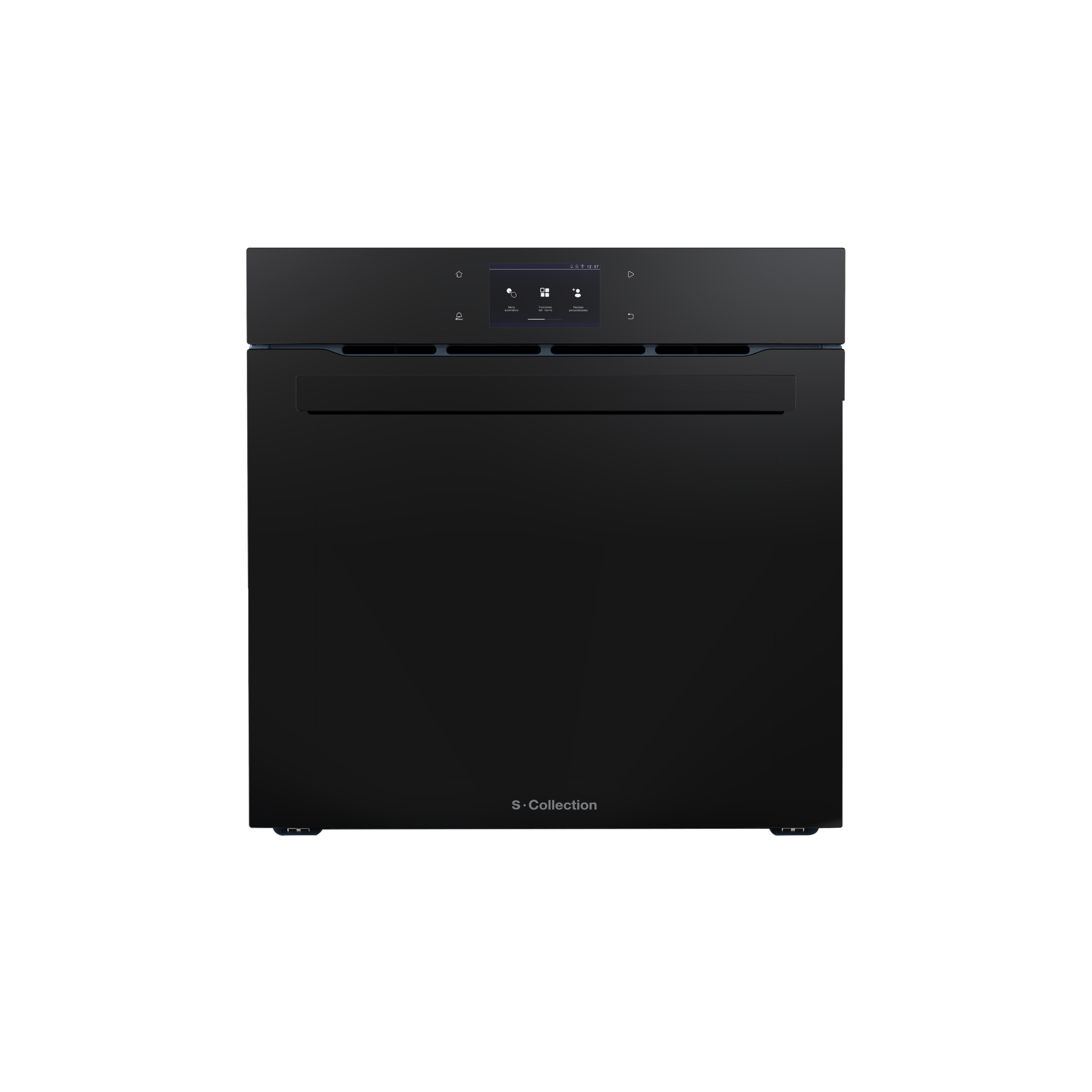 Horno empotrable S-Collection Pure Black 75L con AirFryer, MeatMaster, WiFi TUYA y panel TFT táctil full touch