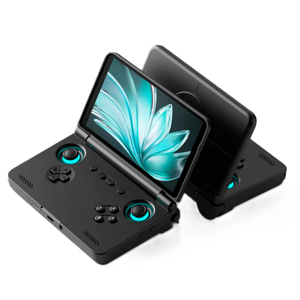 Consola portátil Retroid Pocket Flip 2, videojuegos retro Android 13, 128GB, 8GB RAM, 5.5", negro