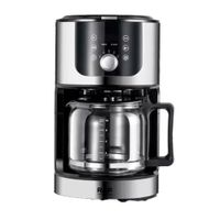 Cafetera 2 en 1 digital 1050W, 1.2 litros, indicador de agua, multifunción, plateado y negro