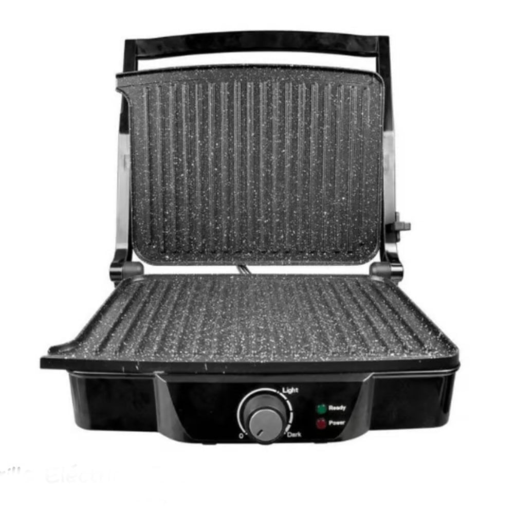 Imagen 2 del producto Parrilla Finezza FZ-802EG, 2000W, panini grill, apertura 180°, antiadherente