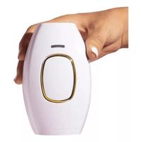 Depiladora láser permanente sin dolor, profesional, 5 velocidades, blanco