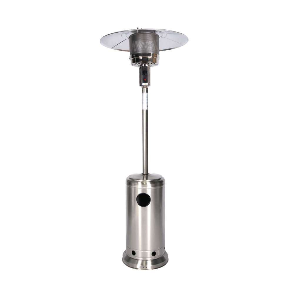 Calentador de patio gas Climapower PWH10, 13000 W, acero inoxidable, ruedas, funda protectora incluida