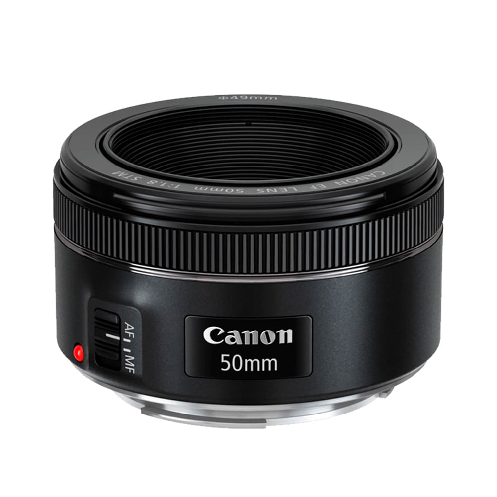 Lente Canon EF 50mm f/1.8 STM, apertura f/1.8, formato completo, revestimiento Super Spectra, enfoque automático STM, negro