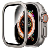 Protector de pantalla metal y mica de vidrio para Apple Watch Ultra Classic, titanio