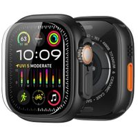 Case de metal y mica de vidrio para Apple Watch Ultra, negro