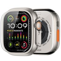 Case de metal y mica de vidrio para Apple Watch Ultra, titanio