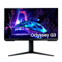 Monitor plano gamer Samsung Odyssey G3 LS24DG300ELXPE 24"" FHD VA, 180Hz, 1ms, HDMI, DisplayPort, negro