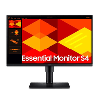 Monitor plano 22"" Samsung Essential S4 LS22D400GALXPE, FHD IPS, 100 Hz, HDMI, DP, USB, Eye Saver, negro
