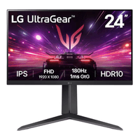 Monitor gamer plano LG 24"" 24GQ50F-B, panel IPS, FHD (1920x1080), 165Hz, 1ms, negro