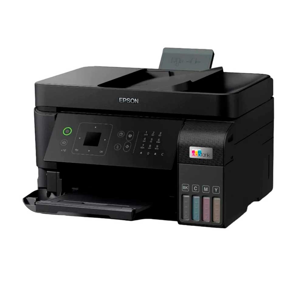 Impresora multifuncional Epson EcoTank L5590, inyección de tinta, inalámbrica, Wi-Fi, con tanques recargables, viene con 4 botellas de tinta