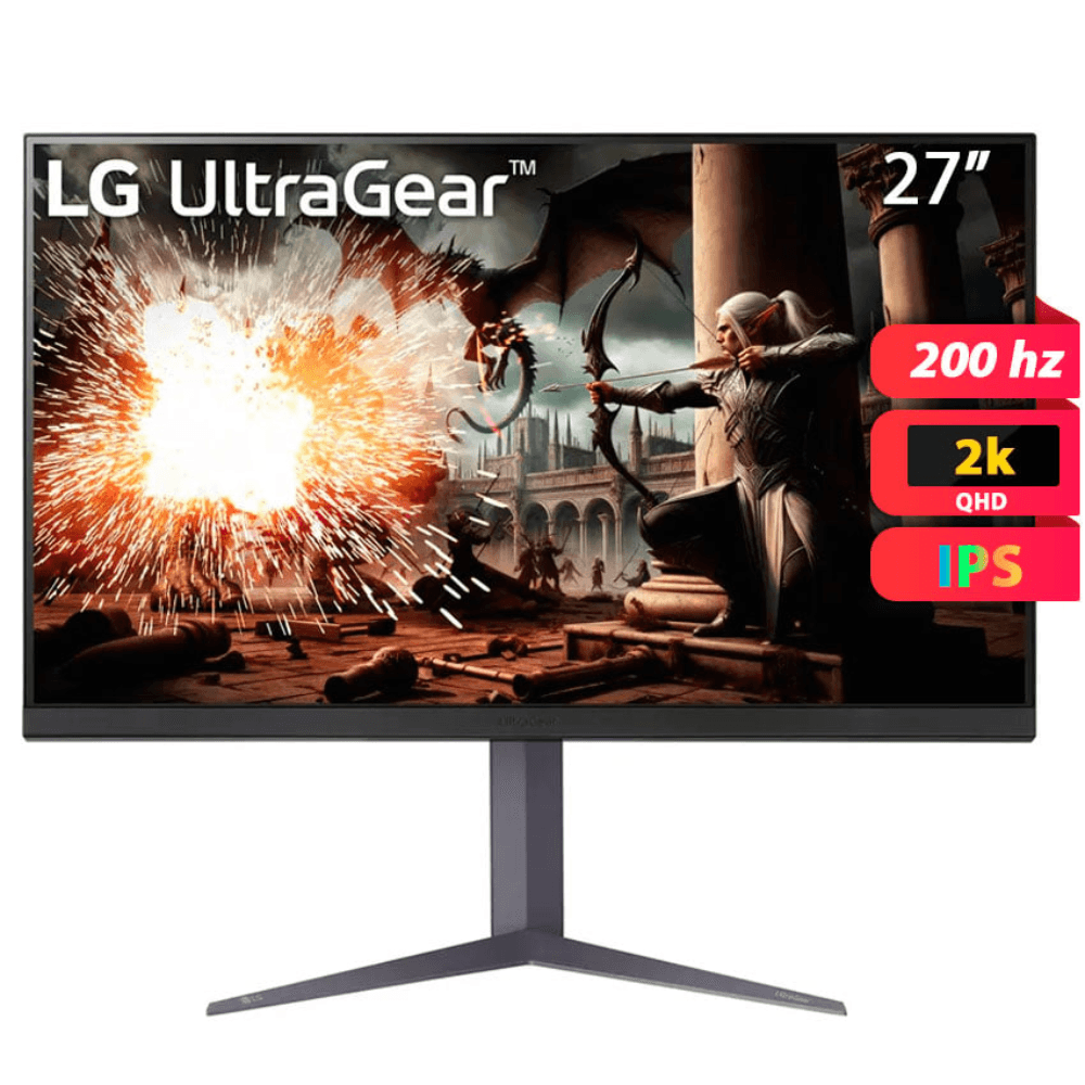 Imagen 1 del producto Monitor plano LG 27"" UltraGear 27GS75Q-B, panel QHD (2560x1440), 180Hz, 1ms, HDR10, negro