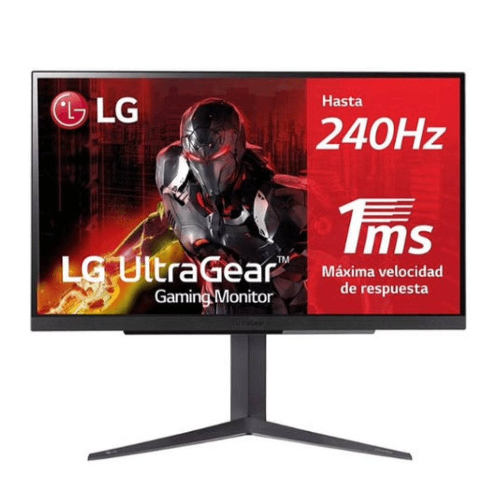 Imagen 1 del producto Monitor gamer plano LG 27” 27GR83, panel IPS, QHD 2K, 240Hz, 1ms, FreeSync Premium, NVIDIA G-Sync, negro