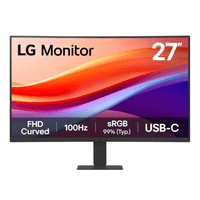 Monitor curvo LG 27"" 27U421A-B, panel FHD (1920x1080), 100Hz, USB Tipo C, negro