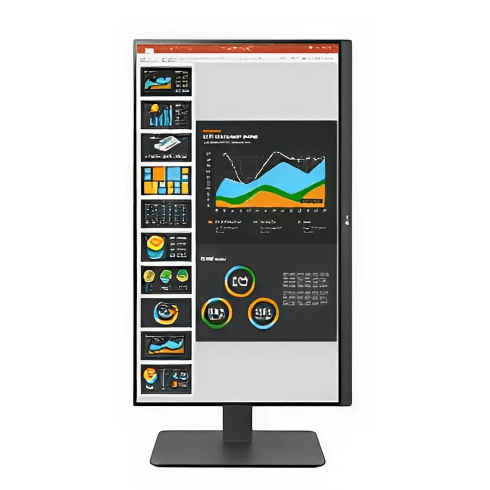 Imagen 2 del producto Monitor plano LG 24"" 24BR650, panel IPS, Pivot, USB Tipo-C, Daisy Chain, 75Hz, 5ms, negro