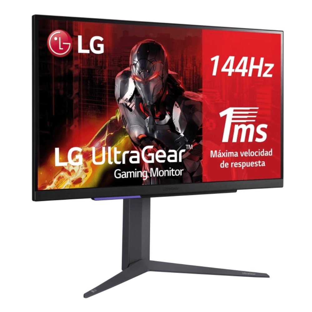 Imagen 2 del producto Monitor plano LG 27"" 27GR93U, panel IPS, UHD, 144Hz, 1ms, AMD FreeSync Premium, negro