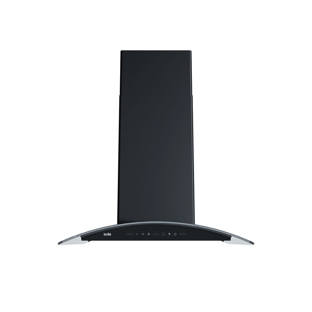 Campana Sole Venus Ink 60cm, 4 niveles de absorción, Touch Free, LED, ducto o recirculante, negro