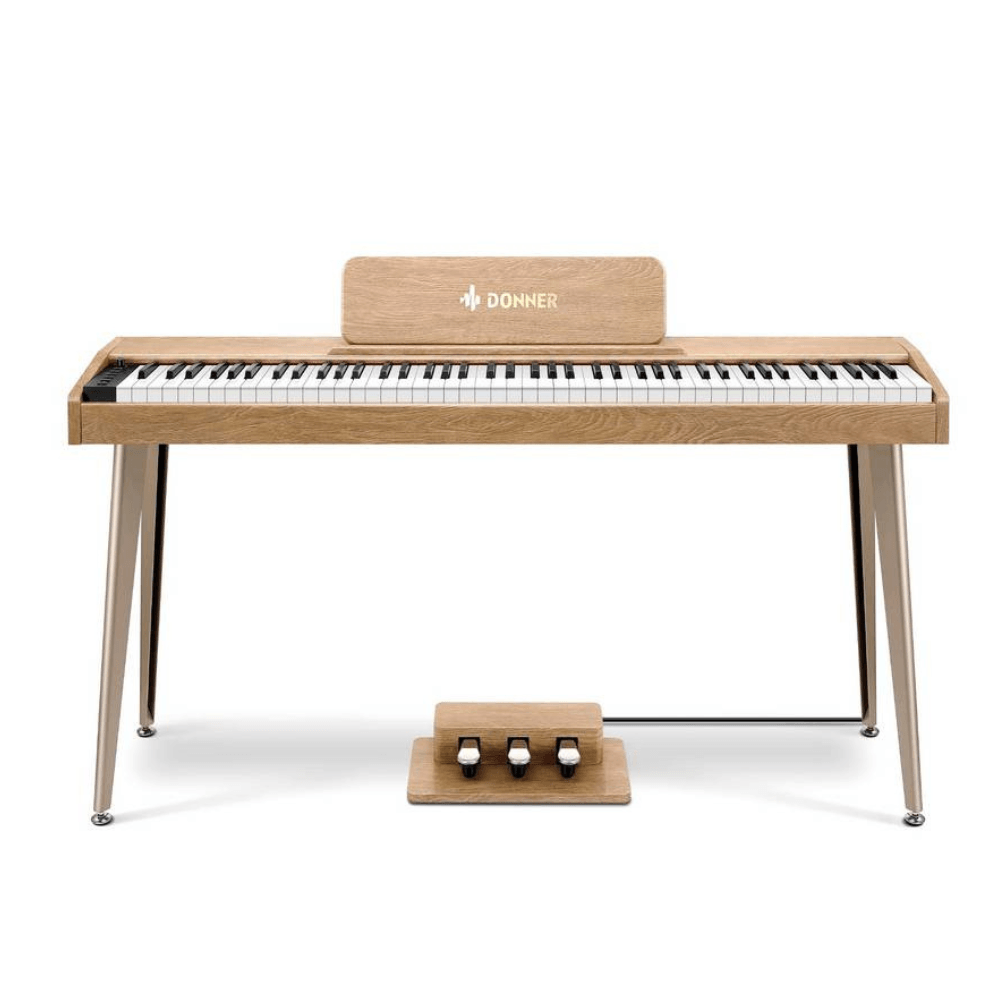 Imagen 2 del producto Piano digital Donner DDP-88 teclas con mueble, polifonía, 128 tonos, efectos, natural