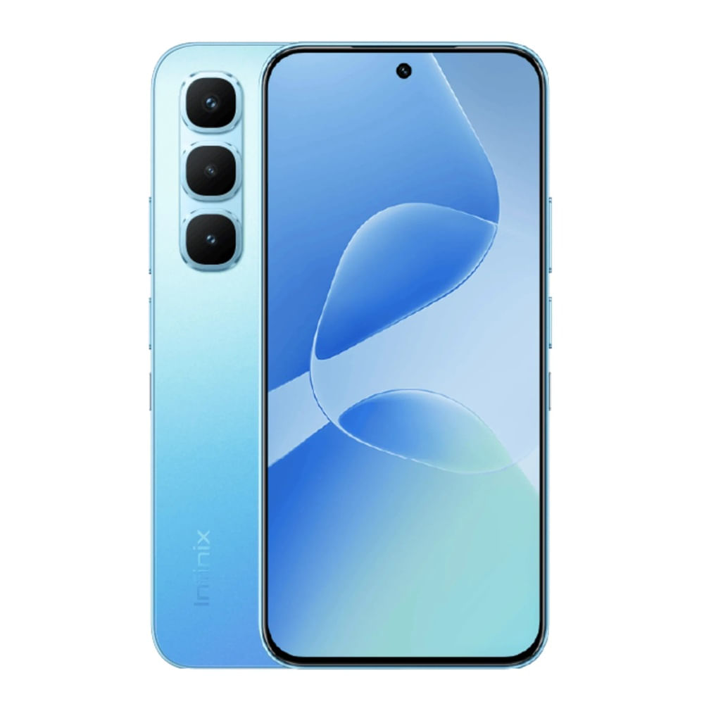 Celular Infinix Hot 60 Pro 4G, 256GB, 8GB RAM, Cámara trasera 50MP y Frontal 13MP, 6.78", azul