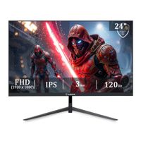 Monitor gamer plano 23.8"" Micronics FENIX MIC MF24FF Panel IPS, FHD (1920x1080), 120Hz, 3ms, HDR, Freesync, entradas HDMI / DisplayPort, negro