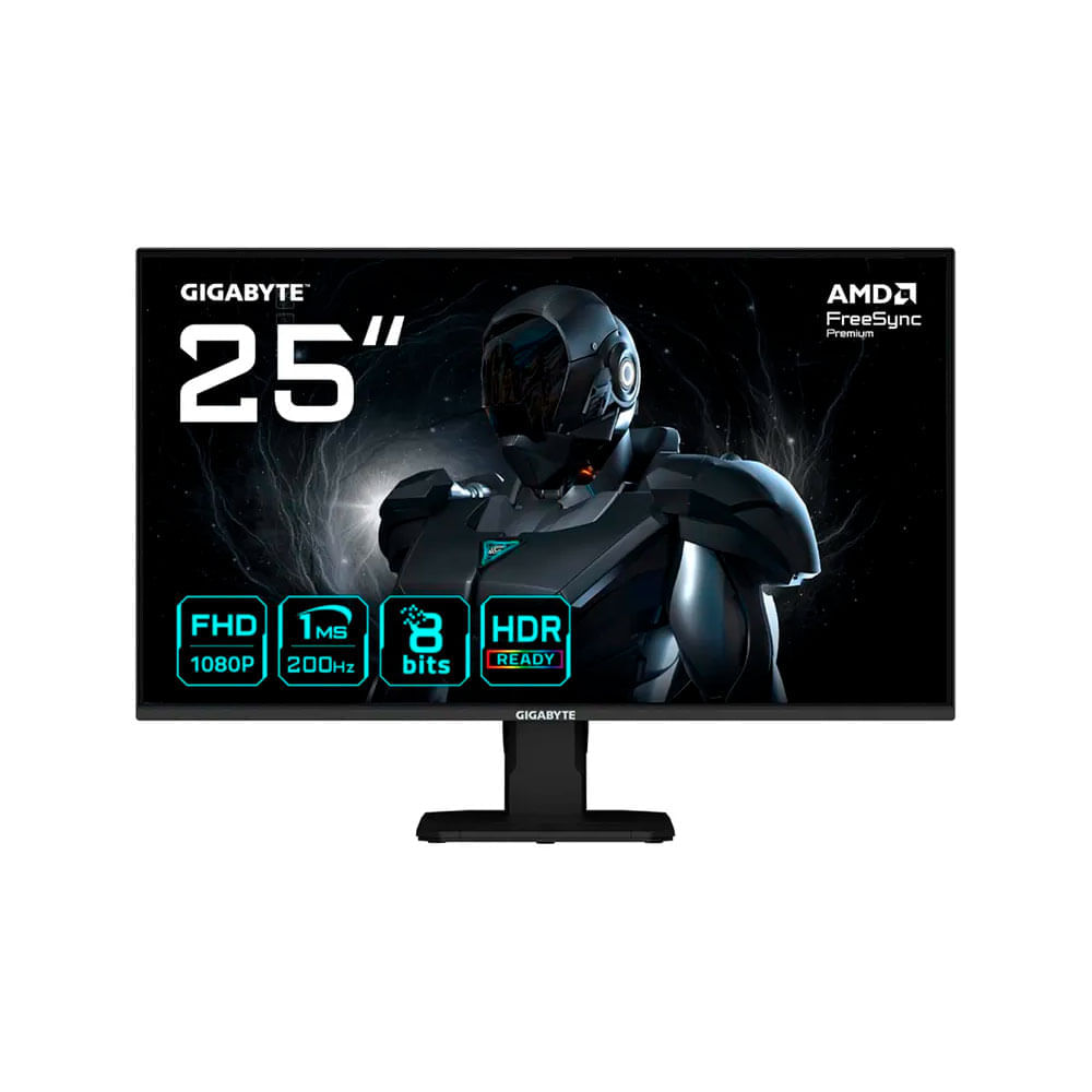Imagen 2 del producto Monitor gamer plano 24.5"" Gigabyte GS25F2 Panel IPS, FHD(1920 x 1080), 200Hz, 1ms, entradas DisplayPort 1.4, HDMI