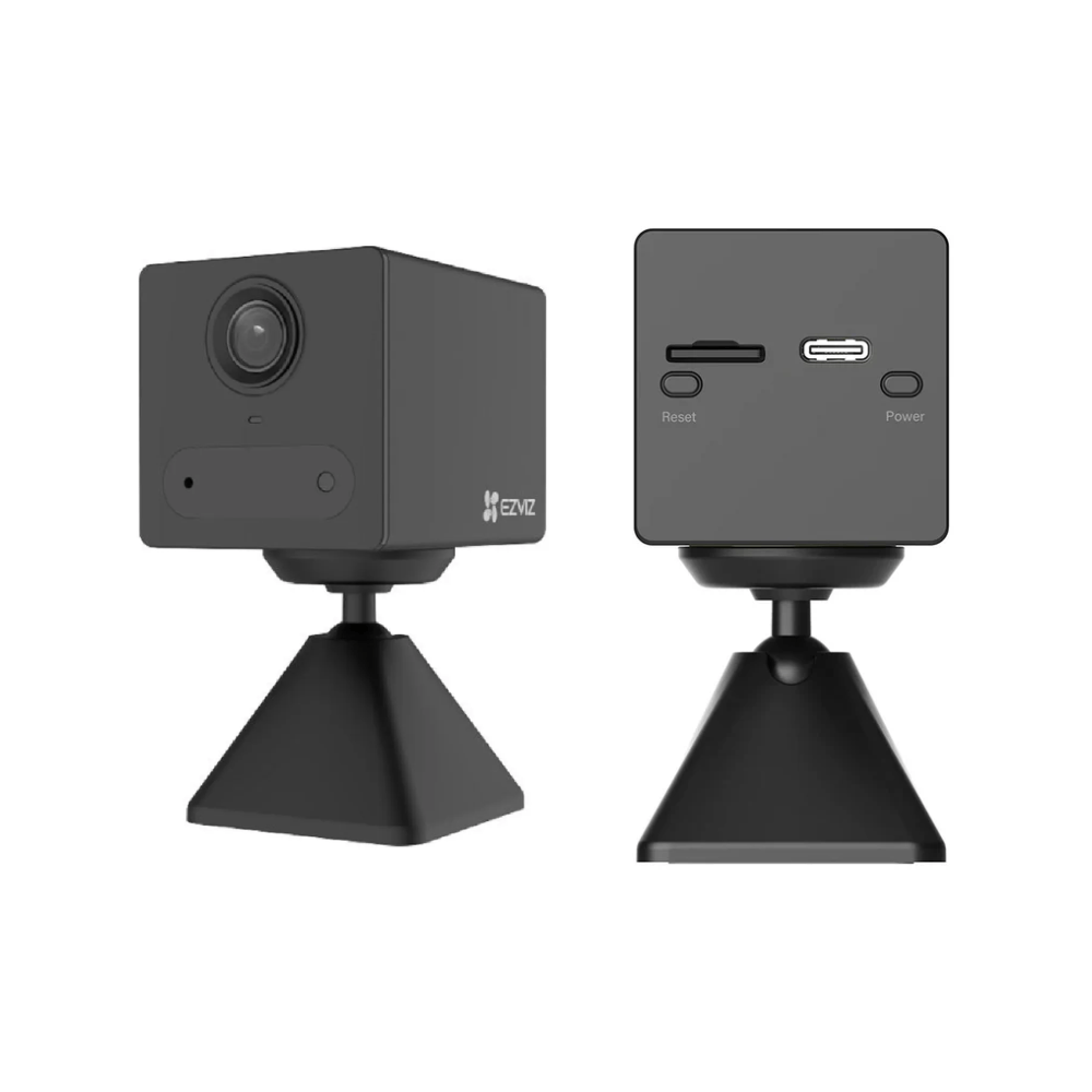 Imagen 2 del producto Cámara de seguridad Ezviz CB2 4G, interior con batería, 2K, visión nocturna, detección IA, audio bidireccional, negro