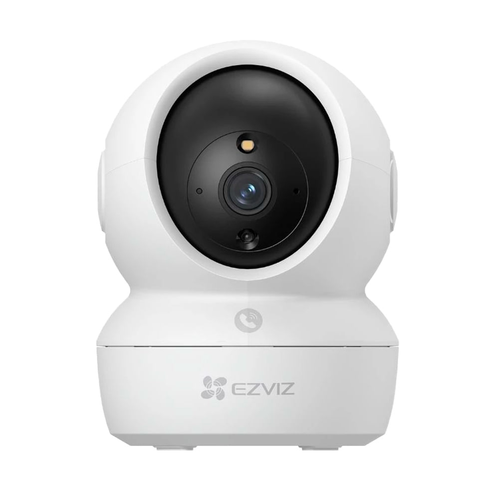 Cámara de seguridad para interiores Ezviz H6C Pro 3K 5MP, visión nocturna en color, audio bidireccional, blanco