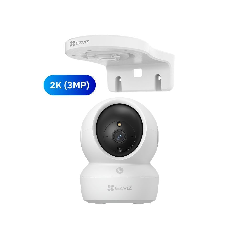 Imagen 2 del producto Cámara de seguridad para interiores Ezviz H6C 2K 3MP Wi-Fi, visión panorámica, IA, audio bidireccional, blanco