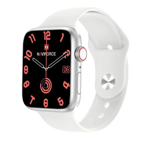 Smartwatch Naviforce Nt15 blanco, LTPO OLED, presión arterial, oxígeno, GPS, llamadas, app deportiva