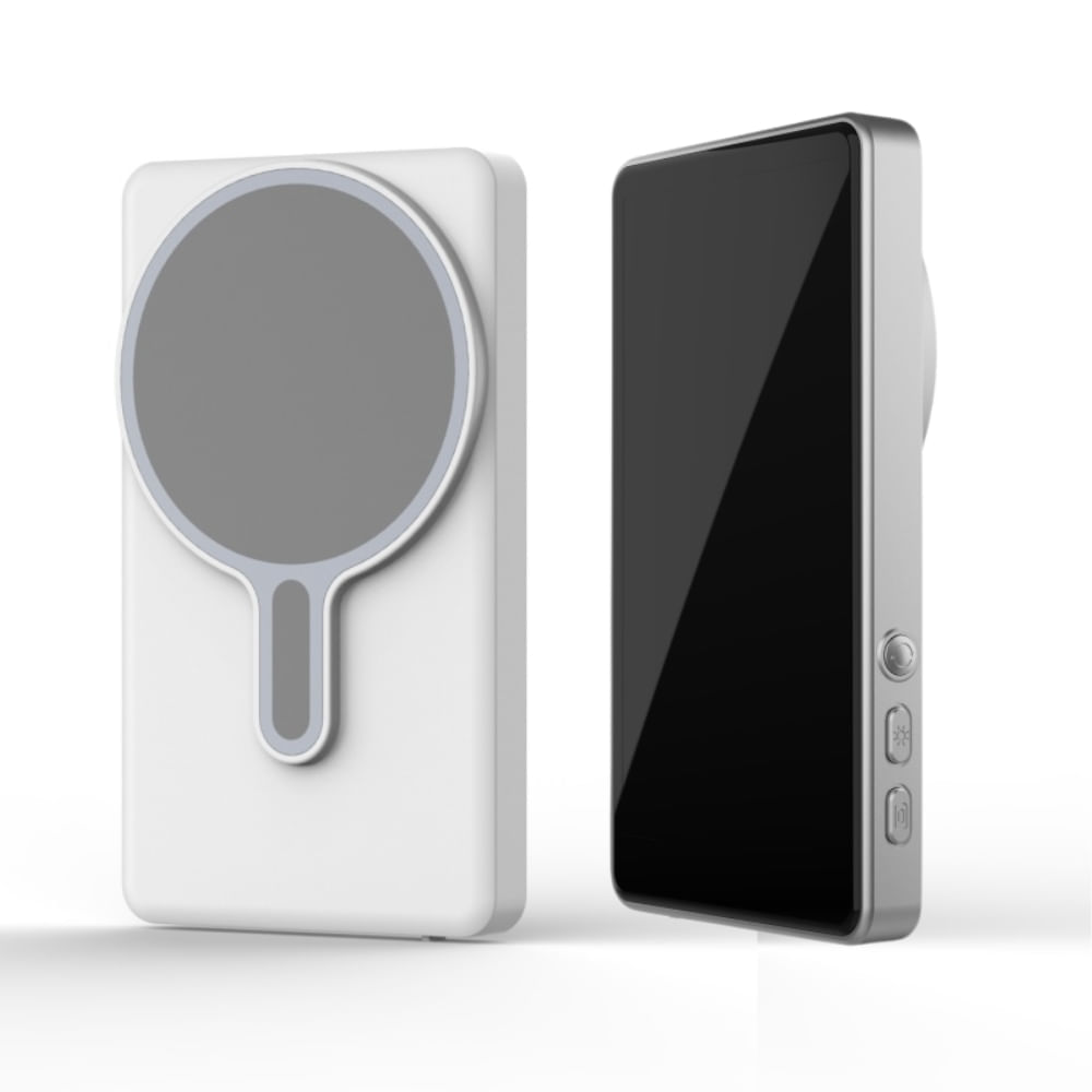 Pantalla selfie magnética para celular, compatible con iPhone/Android, montaje rápido con imán, conexión inalámbrica
