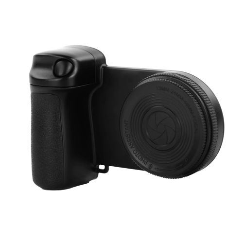 Obturador y luz magnética para celular, agarre ergonómico, luz de relleno, botón de disparo, negro