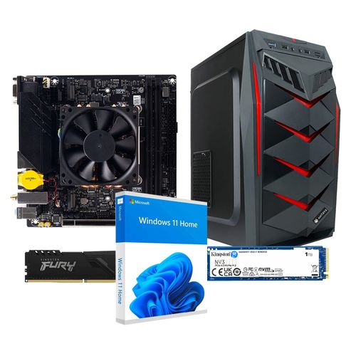 PC Armada: Placa madre Advance MoDT/Intel Core i7-13620H + 8GB RAM/1TB SSD + Gabinete Antryx Elegant 650 Black + Licencia Microsoft Win11 + armado