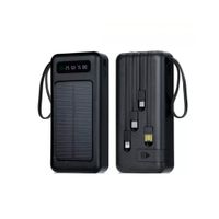 Cargador portátil Demgel 25000 mAh, 4 salidas, carga rápida, luz LED, negro