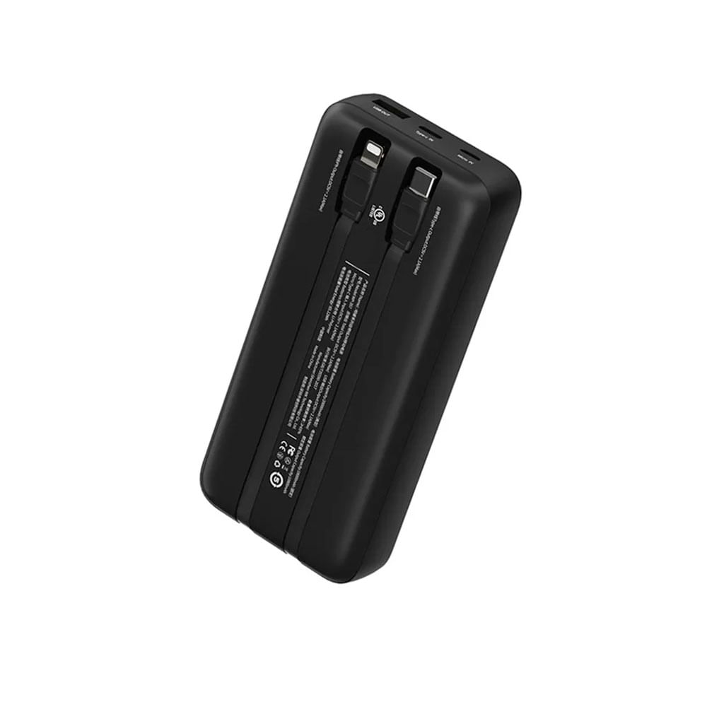 Imagen 2 del producto Cargador portátil Demgel 15000 mAh, doble salida, carga rápida, diseño compacto, negro