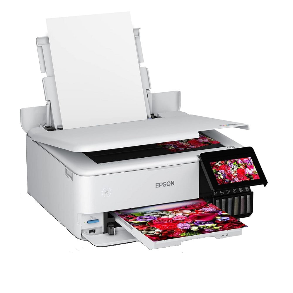Imagen 2 del producto Impresora multifuncional Epson EcoTank L8160 pantalla Wi-Fi, LAN, USB, 6 tintas originales, fotográfica color