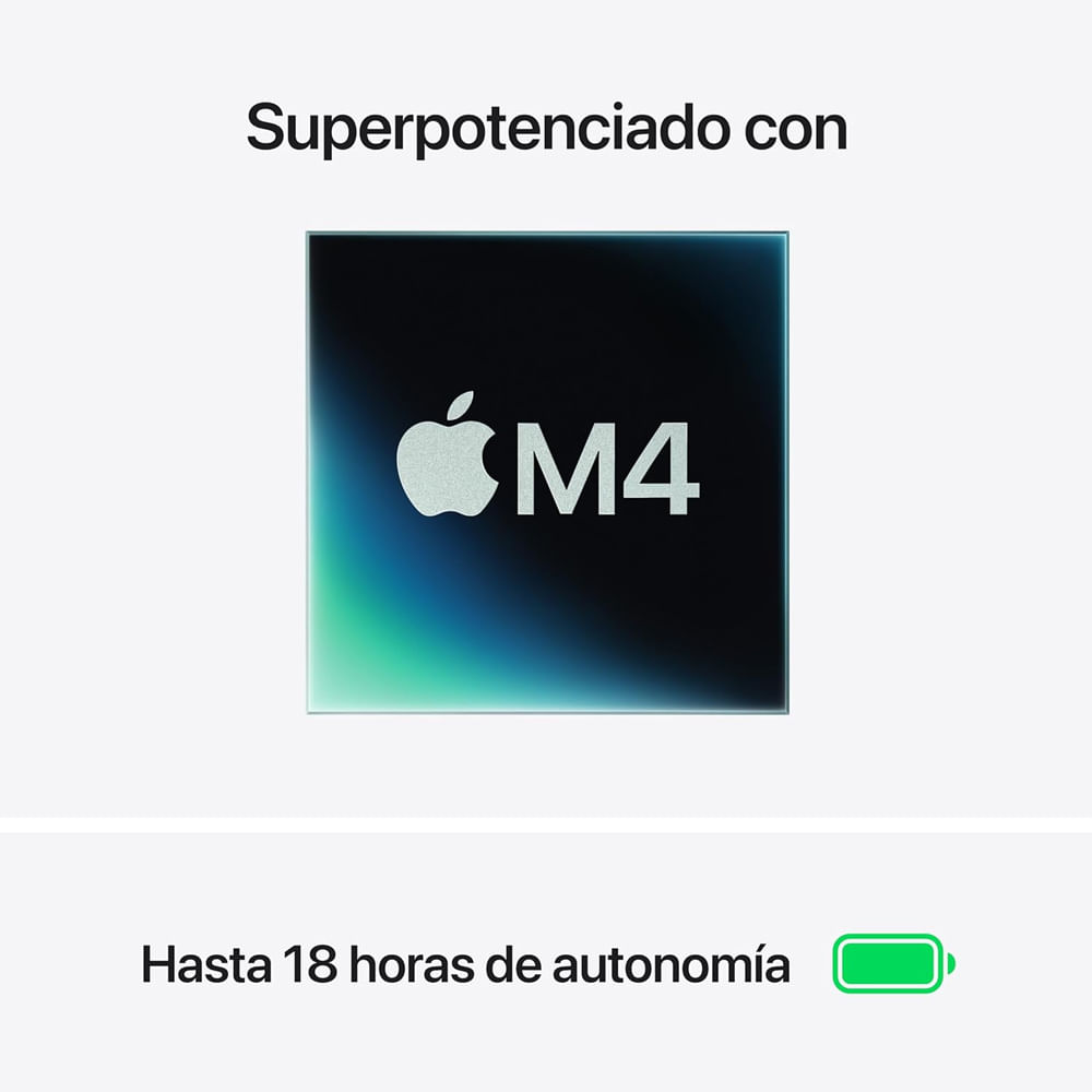 Imagen 2 del producto MacBook Air 15"" Chip M4, CPU 10 núcleos, GPU de 10 núcleos, 256GB SSD, 16GB RAM, macOS, silver